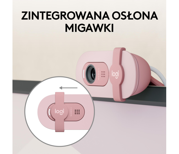 Logitech BRIO 100 różowy - 1172739 - zdjęcie 9